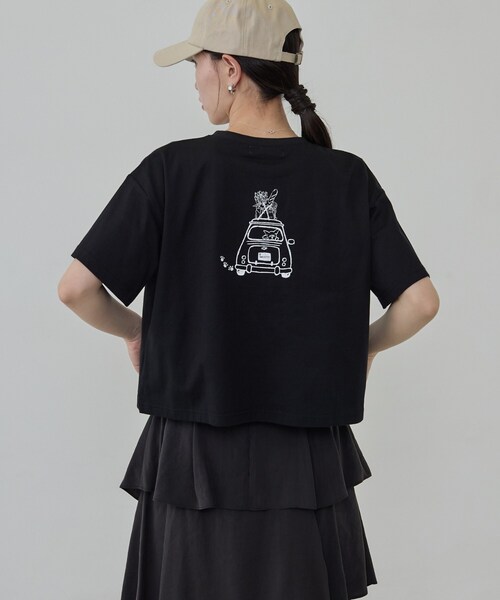 GALLEST(ギャレスト)の「フレンチブルTシャツ(Tシャツ/カットソー・レディース・ホワイト/ブラック・38)」の11枚目の写真