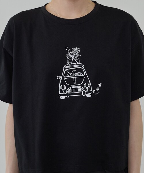 GALLEST(ギャレスト)の「フレンチブルTシャツ(Tシャツ/カットソー・レディース・ホワイト/ブラック・38)」の14枚目の写真