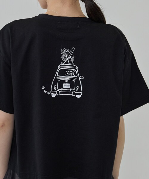 GALLEST(ギャレスト)の「フレンチブルTシャツ(Tシャツ/カットソー・レディース・ホワイト/ブラック・38)」の15枚目の写真