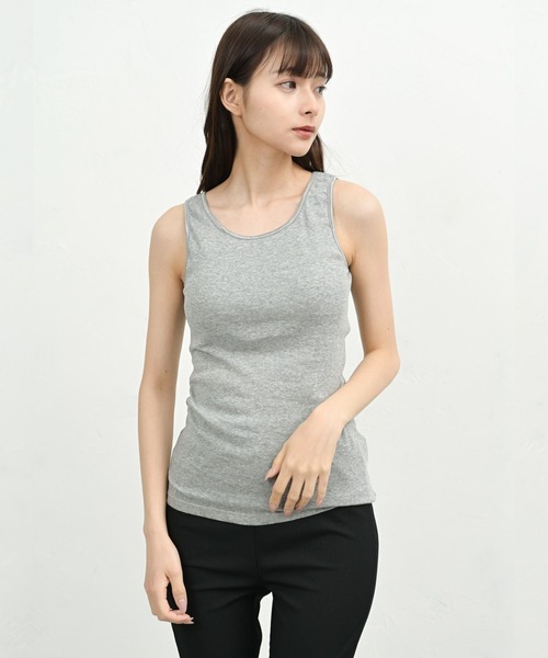 FashionBerry(ファッションベリー)の「綿100% |パッド付き|タンクトップ|キャミソール|レディース インナー|カップ付き|ブラトップ|取り外し可能パッド|大きいサイズ 対応(タンクトップ・レディース・グレー系その他2/ホワイト系その他2/ブラック系その他/グレー系その他/ホワイト系その他/ブラック系その他2・L/M/LL/3L)」の6枚目の写真