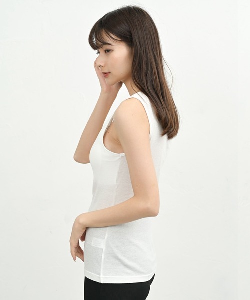 FashionBerry(ファッションベリー)の「綿100% |パッド付き|タンクトップ|キャミソール|レディース インナー|カップ付き|ブラトップ|取り外し可能パッド|大きいサイズ 対応(タンクトップ・レディース・グレー系その他2/ホワイト系その他2/ブラック系その他/グレー系その他/ホワイト系その他/ブラック系その他2・L/M/LL/3L)」の22枚目の写真