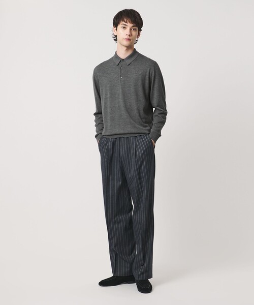 UNITED ARROWS(ユナイテッドアローズ)の「ハイゲージ ニット ポロシャツ(ポロシャツ・メンズ・ネイビー/チャコールグレー・MEDIUM/SMALL/LARGE)」の17枚目の写真