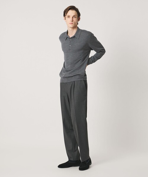 UNITED ARROWS(ユナイテッドアローズ)の「ハイゲージ ニット ポロシャツ(ポロシャツ・メンズ・ネイビー/チャコールグレー・MEDIUM/SMALL/LARGE)」の19枚目の写真