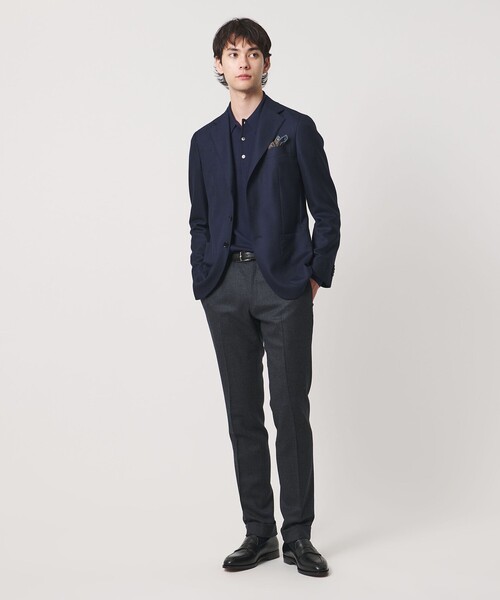 UNITED ARROWS(ユナイテッドアローズ)の「ハイゲージ ニット ポロシャツ(ポロシャツ・メンズ・ネイビー/チャコールグレー・MEDIUM/SMALL/LARGE)」の21枚目の写真