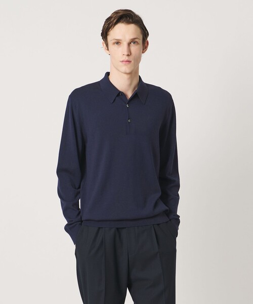 UNITED ARROWS(ユナイテッドアローズ)の「ハイゲージ ニット ポロシャツ(ポロシャツ・メンズ・ネイビー/チャコールグレー・MEDIUM/SMALL/LARGE)」の22枚目の写真