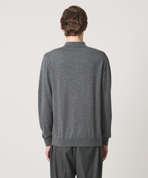 UNITED ARROWS(ユナイテッドアローズ)の「ハイゲージ ニット ポロシャツ(ポロシャツ・メンズ・ネイビー/チャコールグレー・MEDIUM/SMALL/LARGE)」の4枚目の写真