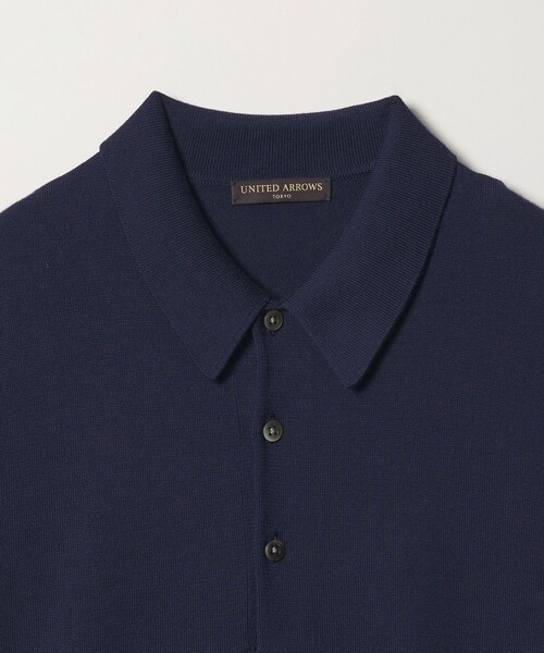 UNITED ARROWS(ユナイテッドアローズ)の「ハイゲージ ニット ポロシャツ(ポロシャツ・メンズ・ネイビー/チャコールグレー・MEDIUM/SMALL/LARGE)」の12枚目の写真