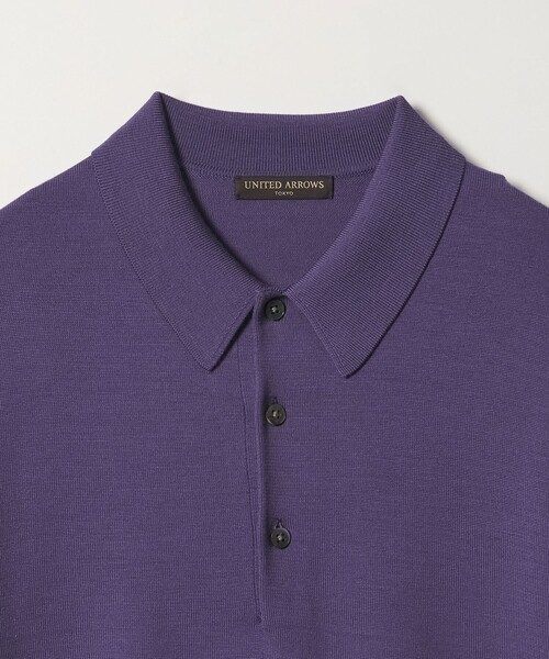 UNITED ARROWS(ユナイテッドアローズ)の「ハイゲージ ニット ポロシャツ(ポロシャツ・メンズ・ネイビー/チャコールグレー・MEDIUM/SMALL/LARGE)」の15枚目の写真