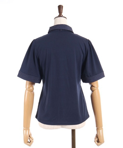 axes femme(アクシーズファム)の「レイヤード風リボン付トップス(Tシャツ/カットソー・レディース・ネイビー/ブラウン/ブラック・FREE)」の17枚目の写真