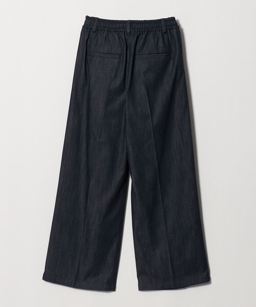 green label relaxing（グリーンレーベルリラクシング）の「［size SHORT/TALLあり］ニーハイワイド パンツ デニム ストレッチ（デニムパンツ・レディース・ネイビー・SHORT/34/36/38/40/42/44/TALL）」の16枚目の写真
