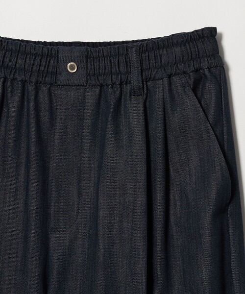 green label relaxing（グリーンレーベルリラクシング）の「［size SHORT/TALLあり］ニーハイワイド パンツ デニム ストレッチ（デニムパンツ・レディース・ネイビー・SHORT/34/36/38/40/42/44/TALL）」の17枚目の写真