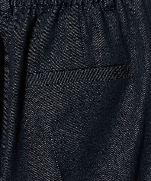 green label relaxing（グリーンレーベルリラクシング）の「［size SHORT/TALLあり］ニーハイワイド パンツ デニム ストレッチ（デニムパンツ・レディース・ネイビー・SHORT/34/36/38/40/42/44/TALL）」の19枚目の写真
