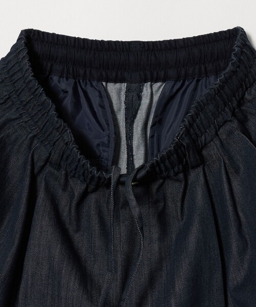 green label relaxing（グリーンレーベルリラクシング）の「［size SHORT/TALLあり］ニーハイワイド パンツ デニム ストレッチ（デニムパンツ・レディース・ネイビー・SHORT/34/36/38/40/42/44/TALL）」の20枚目の写真