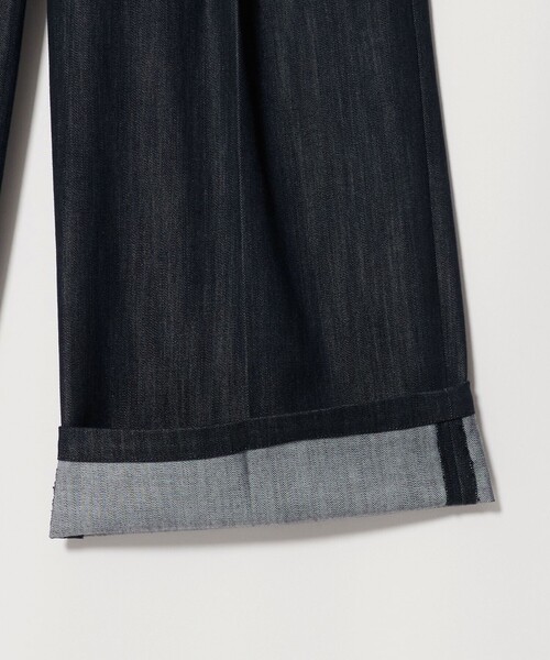 green label relaxing（グリーンレーベルリラクシング）の「［size SHORT/TALLあり］ニーハイワイド パンツ デニム ストレッチ（デニムパンツ・レディース・ネイビー・SHORT/34/36/38/40/42/44/TALL）」の22枚目の写真