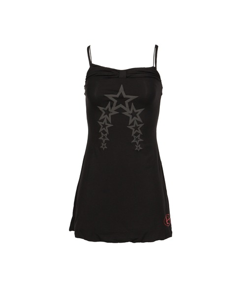 BLACK LAYERED FAUX TWO-PIECE SLIP DRESS（ドレス）｜Anomalies 