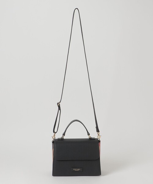 BLUE LABEL CRESTBRIDGE（ブルーレーベルクレストブリッジ）の「PVCトップハンドルバッグ（ショルダーバッグ・レディース・パープル系その他7/ブラック/ダークネイビー・FREE）」の6枚目の写真