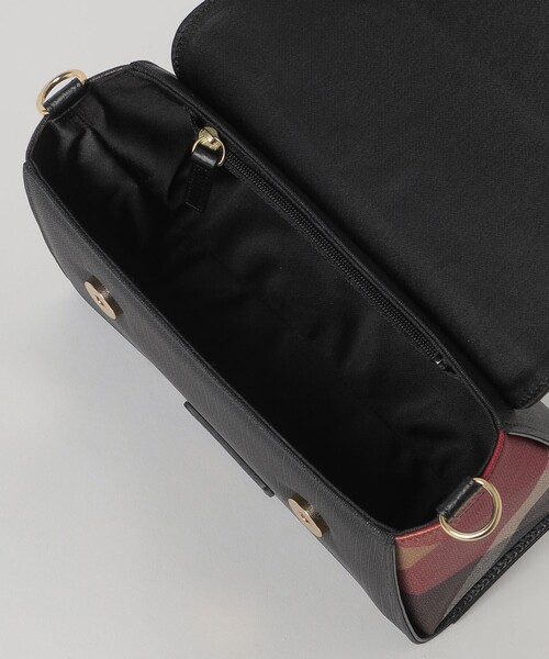 BLUE LABEL CRESTBRIDGE（ブルーレーベルクレストブリッジ）の「PVCトップハンドルバッグ（ショルダーバッグ・レディース・パープル系その他7/ブラック/ダークネイビー・FREE）」の8枚目の写真