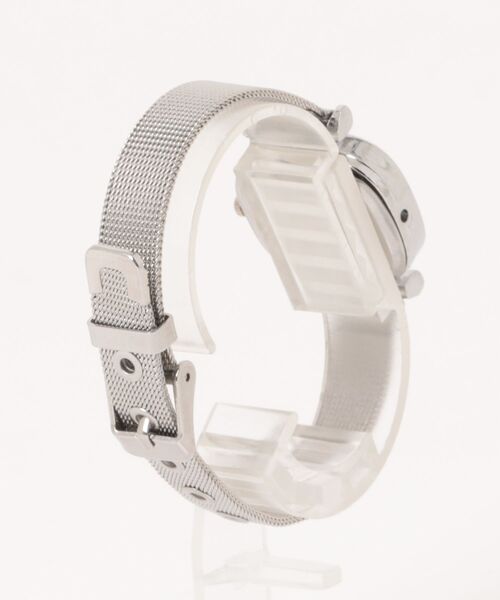 Burner(バーナー)の「【lux sea jewelry(ラックス・シー・ジュエリー)】メッシュベルト スクエア腕時計 lux-anawatch-22-5(アナログ腕時計・レディース・シルバー/ブラック・FREE)」の3枚目の写真