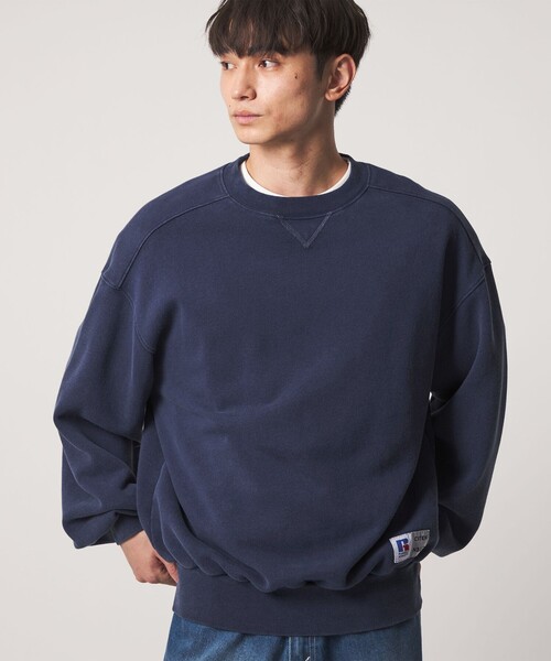 Russell Athletic(ラッセルアスレティック)の「【別注】<RUSSELL ATHLETICxCITEN>スウェットシャツ(スウェット・メンズ・ネイビー・S/M/L)」の2枚目の写真