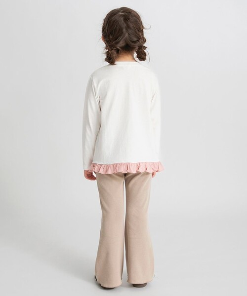 BRANSHES(ブランシェス)の「【ブランシェスmini】裾フリルチュニック(チュニック・キッズ・その他1/その他2/アイボリー/サックスブルー/ピンク・100/120/130/110)」の10枚目の写真