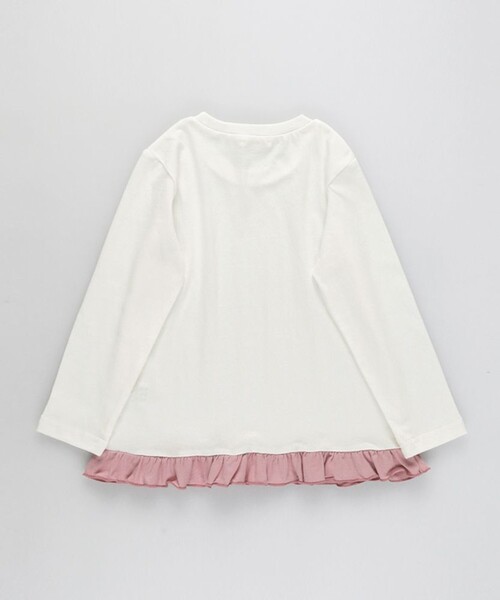 BRANSHES(ブランシェス)の「【ブランシェスmini】裾フリルチュニック(チュニック・キッズ・その他1/その他2/アイボリー/サックスブルー/ピンク・100/120/130/110)」の12枚目の写真