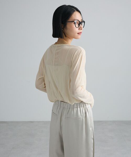 Green Parks(グリーンパークス)の「チュールインナー(Tシャツ/カットソー・レディース・ホワイト系その他2/ブラック/ブラウン・FREE)」の9枚目の写真