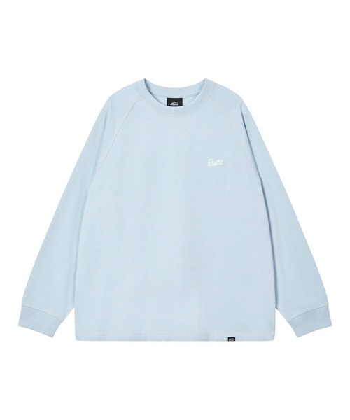 EMIS(イミス)の「SMALL LINE PATCH RAGLAN LS T-SHIRT(Tシャツ/カットソー・レディース・ブルー/ブラウン/クリーム・MEDIUM/SMALL)」の3枚目の写真