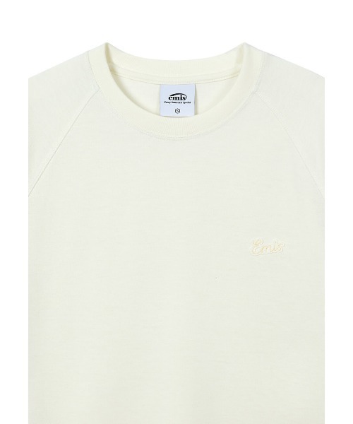 EMIS(イミス)の「SMALL LINE PATCH RAGLAN LS T-SHIRT(Tシャツ/カットソー・レディース・ブルー/ブラウン/クリーム・MEDIUM/SMALL)」の10枚目の写真