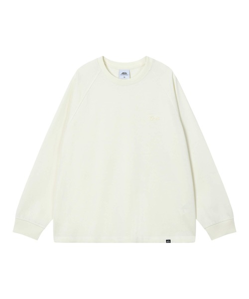 EMIS(イミス)の「SMALL LINE PATCH RAGLAN LS T-SHIRT(Tシャツ/カットソー・レディース・ブルー/ブラウン/クリーム・MEDIUM/SMALL)」の8枚目の写真