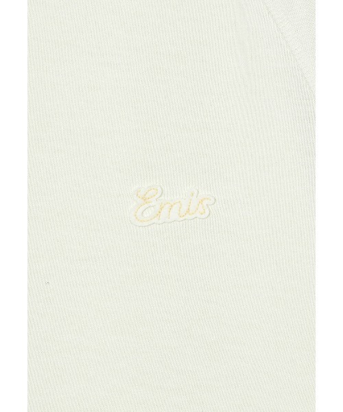 EMIS(イミス)の「SMALL LINE PATCH RAGLAN LS T-SHIRT(Tシャツ/カットソー・レディース・ブルー/ブラウン/クリーム・MEDIUM/SMALL)」の11枚目の写真