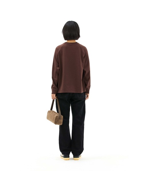 EMIS(イミス)の「SMALL LINE PATCH RAGLAN LS T-SHIRT(Tシャツ/カットソー・レディース・ブルー/ブラウン/クリーム・MEDIUM/SMALL)」の15枚目の写真