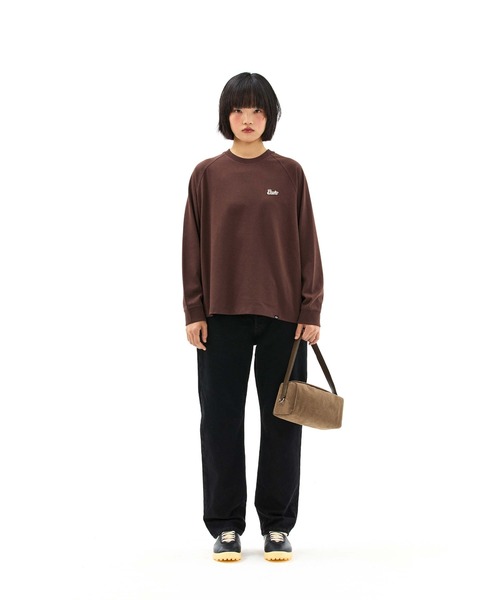 EMIS(イミス)の「SMALL LINE PATCH RAGLAN LS T-SHIRT(Tシャツ/カットソー・レディース・ブルー/ブラウン/クリーム・MEDIUM/SMALL)」の16枚目の写真