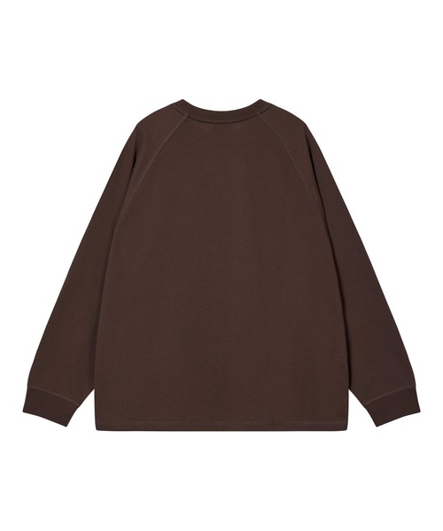 EMIS(イミス)の「SMALL LINE PATCH RAGLAN LS T-SHIRT(Tシャツ/カットソー・レディース・ブルー/ブラウン/クリーム・MEDIUM/SMALL)」の19枚目の写真