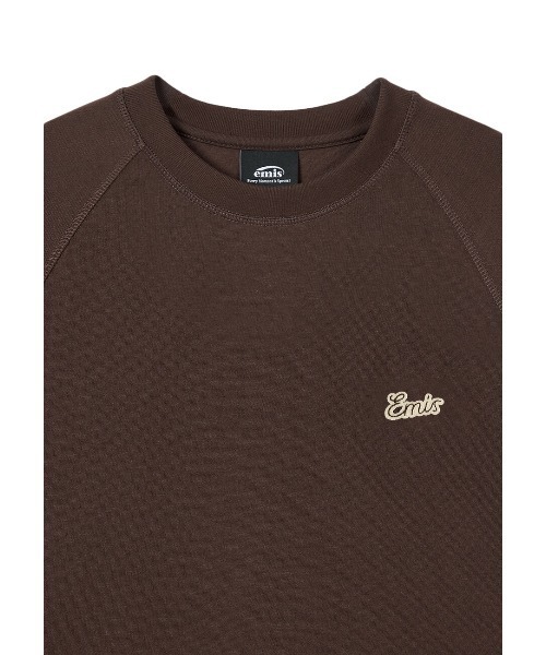 EMIS(イミス)の「SMALL LINE PATCH RAGLAN LS T-SHIRT(Tシャツ/カットソー・レディース・ブルー/ブラウン/クリーム・MEDIUM/SMALL)」の20枚目の写真