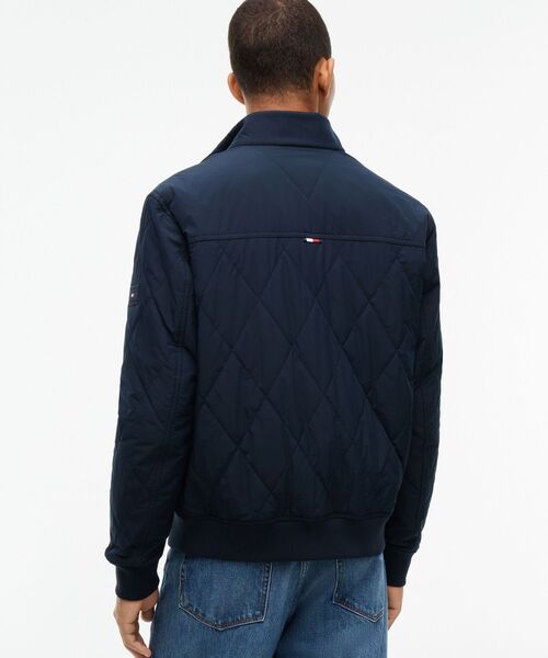 TOMMY HILFIGER(トミーヒルフィガー)の「パッカブル キルテッド ハリントン ブルゾン(その他アウター・メンズ・カーキ/ネイビー・SMALL/MEDIUM/X-LARGE/LARGE)」の7枚目の写真