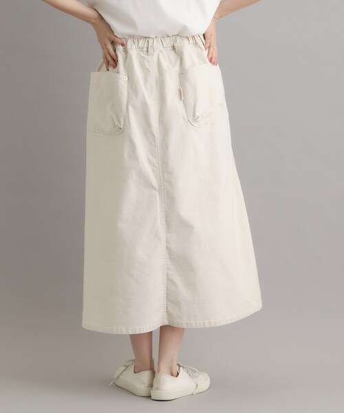 LAURA ASHLEY(ローラアシュレイ)の「【日本製】ムラサテンストレッチスカート(スカート・レディース・カーキ/アイボリー・38)」の15枚目の写真