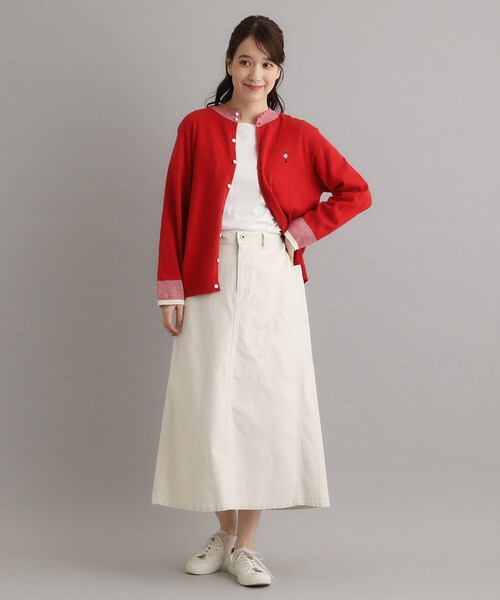 LAURA ASHLEY(ローラアシュレイ)の「【日本製】ムラサテンストレッチスカート(スカート・レディース・カーキ/アイボリー・38)」の17枚目の写真