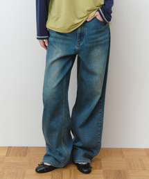 WIDE DENIM PANTS BLUE