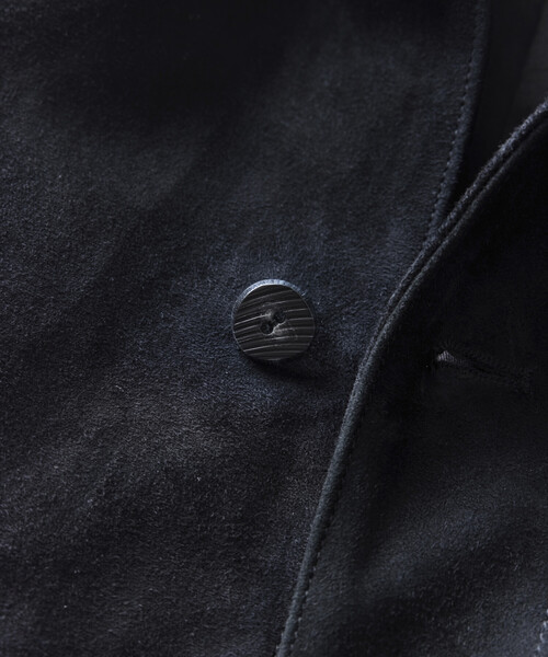 FREAK'S STORE（フリークスストア）の「ゴートレザー スエード　カーコート/ハーフコート（ブルゾン・メンズ・ブラウン/ブラック・SMALL/LARGE/MEDIUM）」の6枚目の写真