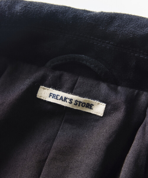 FREAK'S STORE（フリークスストア）の「ゴートレザー スエード　カーコート/ハーフコート（ブルゾン・メンズ・ブラウン/ブラック・SMALL/LARGE/MEDIUM）」の12枚目の写真