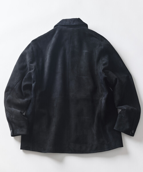 FREAK'S STORE（フリークスストア）の「ゴートレザー スエード　カーコート/ハーフコート（ブルゾン・メンズ・ブラウン/ブラック・SMALL/LARGE/MEDIUM）」の14枚目の写真
