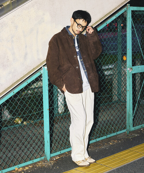 FREAK'S STORE（フリークスストア）の「ゴートレザー スエード　カーコート/ハーフコート（ブルゾン・メンズ・ブラウン/ブラック・SMALL/LARGE/MEDIUM）」の18枚目の写真