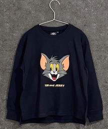 TOM&JERRY（トムアンドジェリー）の「【Tom and Jerry トムアンドジェリー】 プリントBIGロンT（Tシャツ/カットソー）」