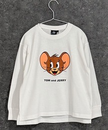 TOM&JERRY（トムアンドジェリー）の「【Tom and Jerry トムアンドジェリー】 プリントBIGロンT（Tシャツ/カットソー）」