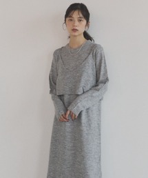 ELNEsoi（エルネソワ）の「メランジニットビスチェ付きワンピース（ワンピース）」