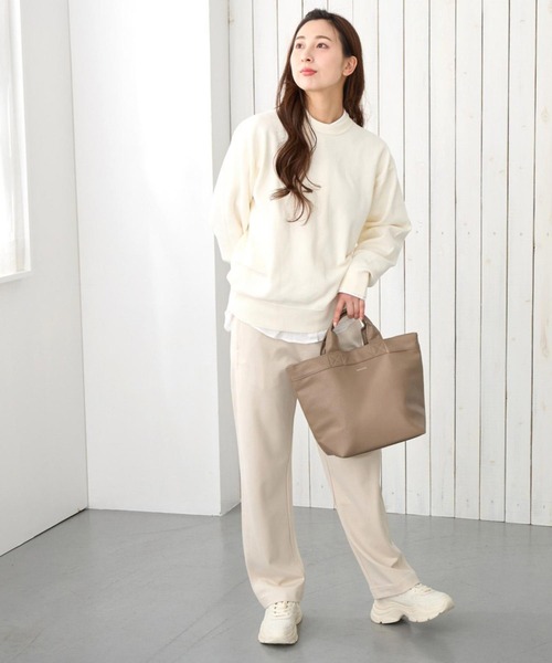 ROOTOTE（ルートート）の「ルートート / トートバッグ 合皮 自立 軽量 A5 水に強い EU.デリ.クロレ-E（トートバッグ・レディース・ブラック/グレー/グレイッシュベージュ/アイボリー/シルバー・FREE）」の18枚目の写真