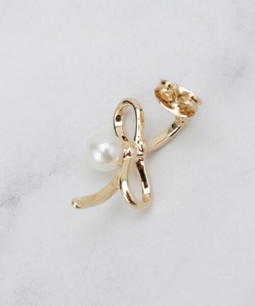 couture brooch(クチュールブローチ)の「リボンモチーフピアス(ピアス(両耳用)・レディース・ゴールド・00)」の3枚目の写真