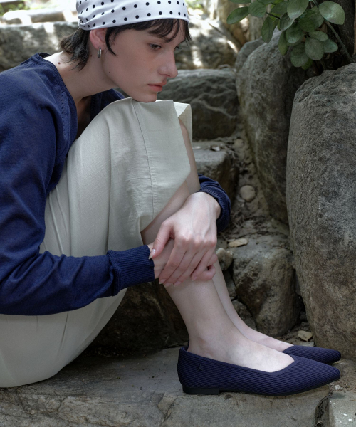 APIED MARCHE(アピエド マルシェ)の「RELAXA -PM5005 (4color)(バレエシューズ・レディース・ベージュ/ネイビー/レッド/ブラック・22.5cm/23cm/23.5cm/24cm/24.5cm/25cm/25.5cm)」の5枚目の写真