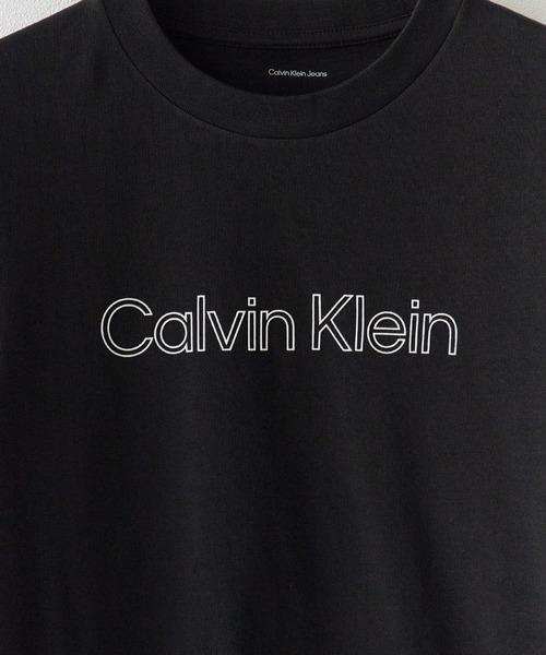 Calvin Klein（カルバン・クライン）の「Calvin Klein/カルバンクライン SS 20S EU SPW HD SHIN STNDRD GRAPHIC TEE フロント ブランドロゴ 半袖 クルーネック Tシャツ メンズ レディース ユニセックス 2026年 夏 夏服（Tシャツ/カットソー・メンズ・ブラック/ホワイト・M/XL/L/S）」の5枚目の写真