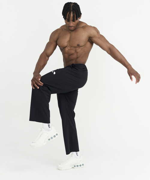 TURTLEBACK(タートルバック)の「ヘクスキン機能性ワイドストレートfitパンツ_ブラック(スウェットパンツ・メンズ・その他・MEDIUM/LARGE/X-LARGE/XX-LARGE)」の3枚目の写真